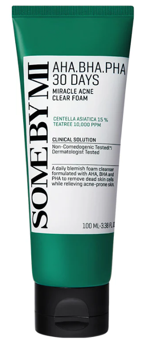 Some By Mi AHA BHA PHA 30 Days Miracle Acne Clear Foam 100ml